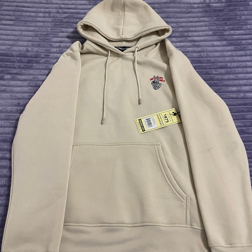 Members Only Beige Hoodie
